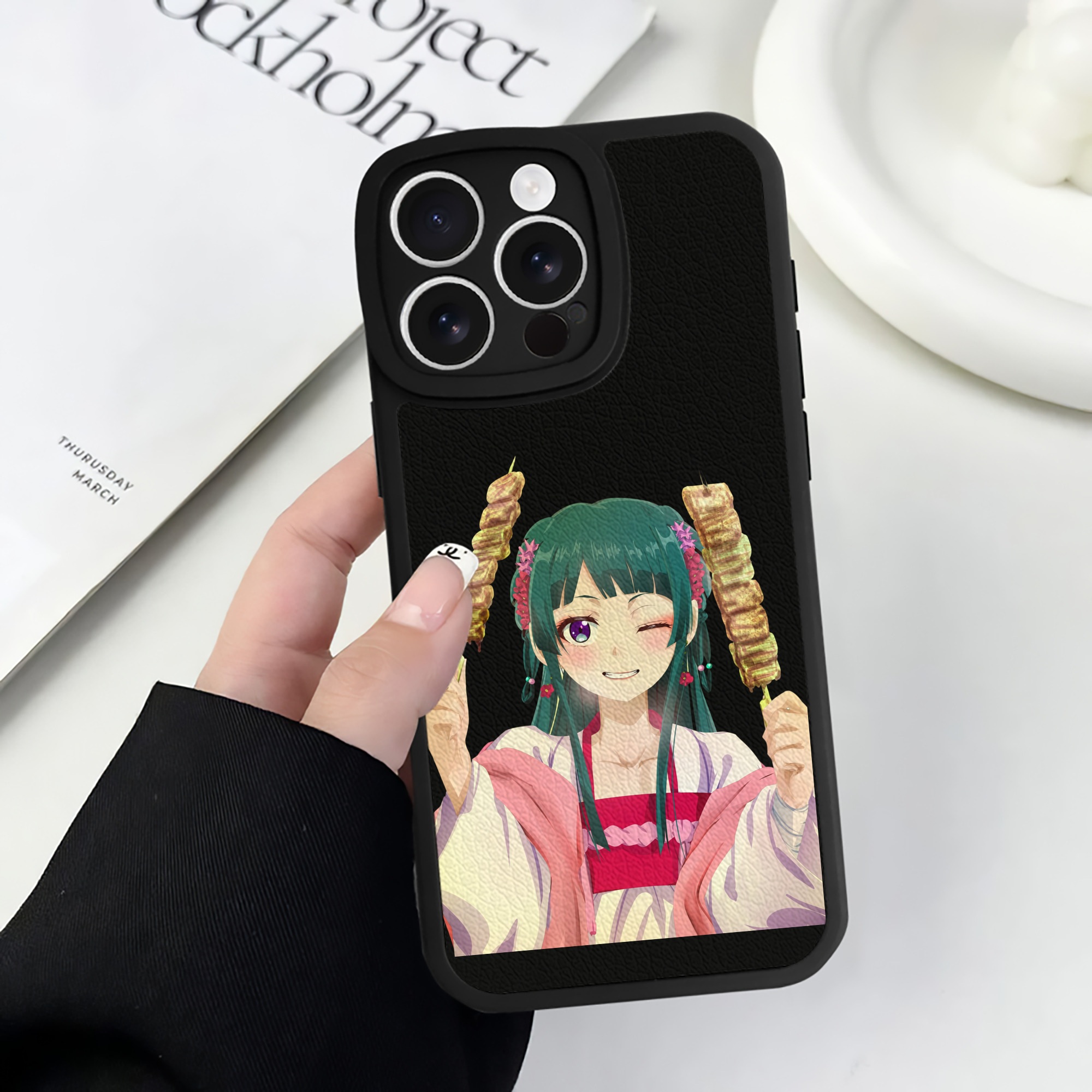 薬屋のひとりごと The Apothecary Diaries 【iPhone 16シリーズ対応】シリコンスマホケース（レザー調） 材質：シリコン